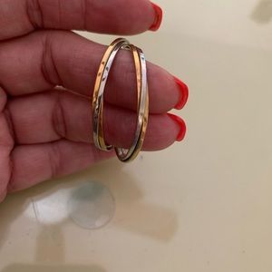 Michael Kors 2 Tone Hoops.